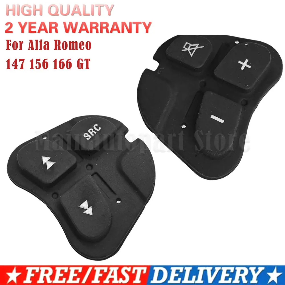 MULTI FUNCTION PUSH RUBBER STEERING WHEEL AUDIO BUTTON For Alfa Romeo 147 156 166 GT Replacement