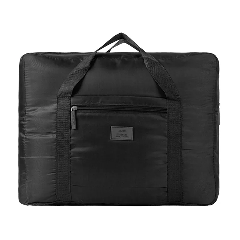 Bolsa de viaje plegable de alta capacidad para hombres y mujeres, bolsa de lona impermeable de nailon, organizador de ropa de mano, almacenamiento