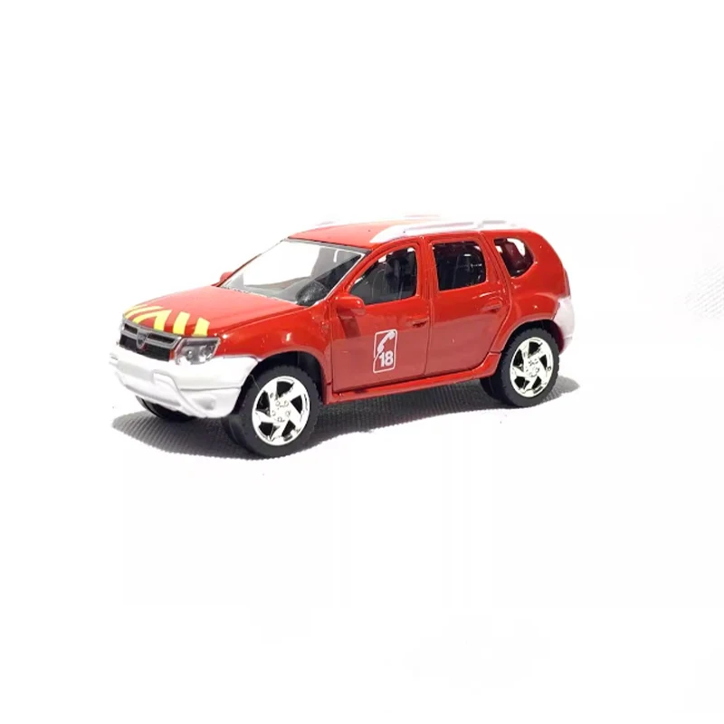 Diecast 1: 64 escala plumero ambulancia motor de bomberos modelo de aleación simulación decoración pasatiempos colección de recuerdos exhibición estática
