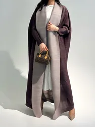 Ramadan Muslim Women Abaya Caftan Morocco Long Dress Pleated Maxi Abayas Eid Kaftan Dubai Turkey Islam Cardigan Prayer Robe Arab