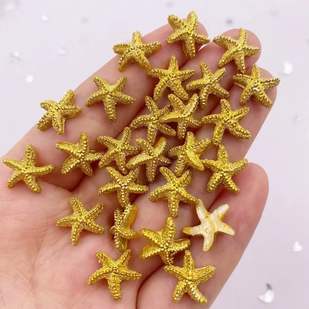 60pcs resina colorata Kawaii Starfish Flatback Mini Star strass Applique fai da te matrimonio Scrapbook accessori gioielli Craft F906