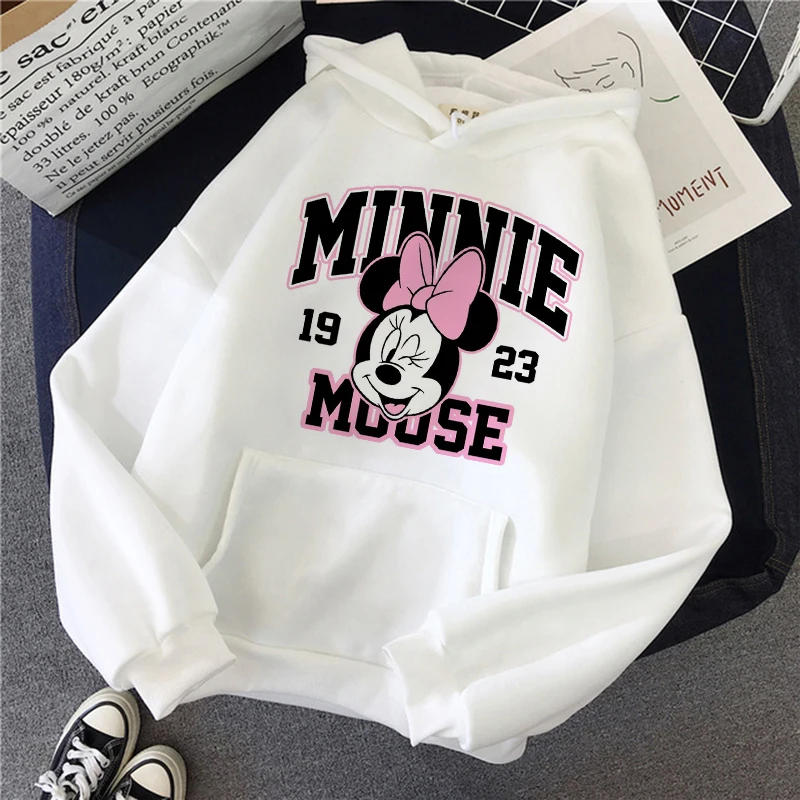 cool Sweatshirts 90s Y2k Gothic Hoodies Minnie Japanese Anime Hoodie Mickey Mouse Disney Clothes Tops Sweatshirt Clothing