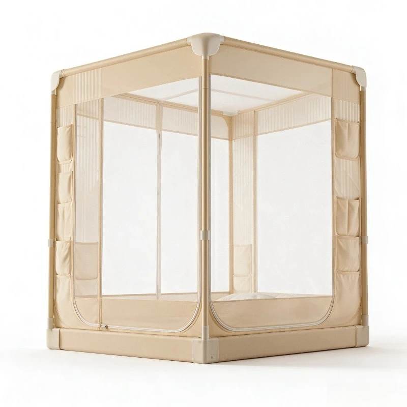 Adjustable Anti-Fall Mosquito Net – Hi Puppy Design, Full Enclosure,Easy Setup for Home Use