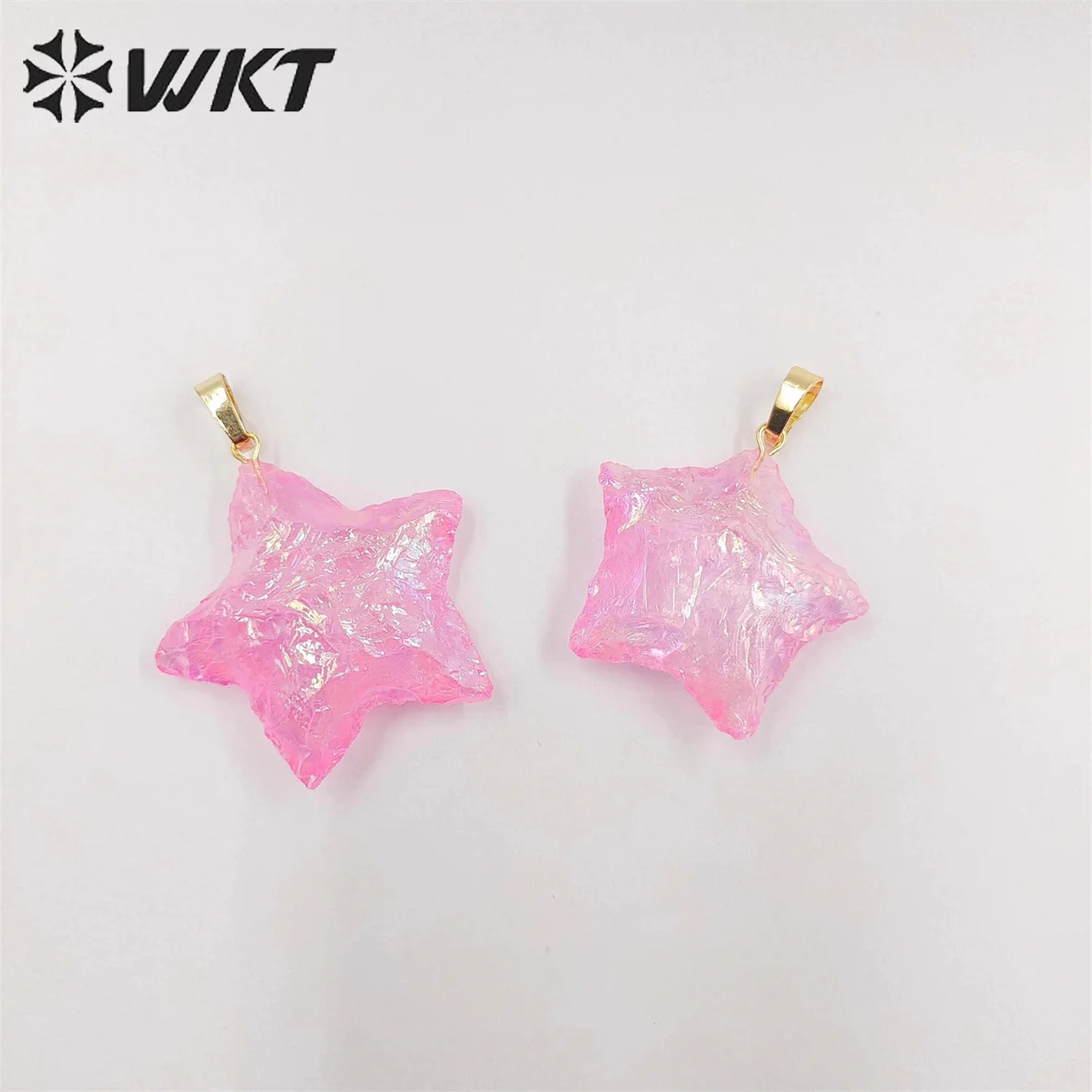 WT-P1728 Best New Arrival Generous Pendant Natural Pink Opal For Fashion Women And Girls Necklace As Gift For Party