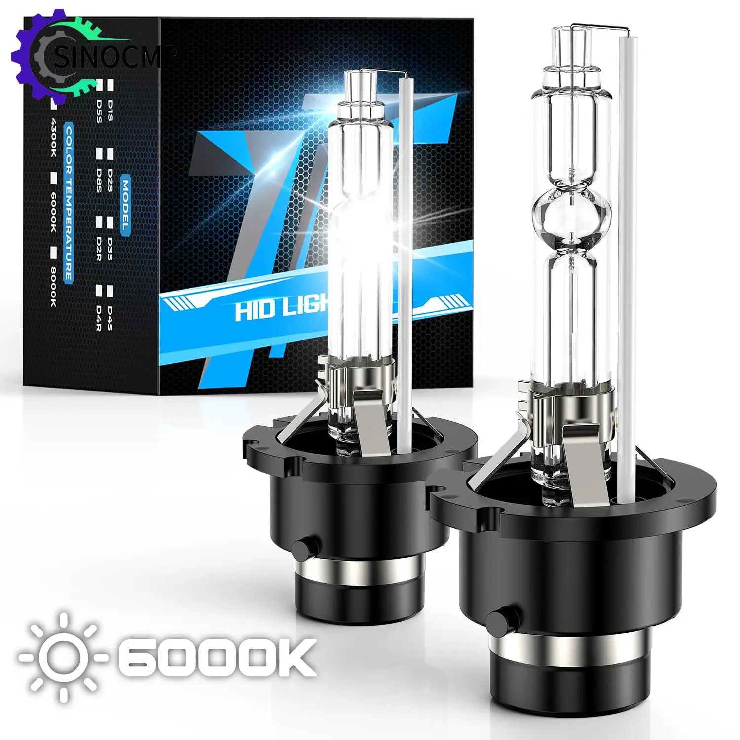 

2Pcs D4S HID Bulbs Xenon Headlight Bulb Car LED Headlights Canbus 35W 6000K Standard Lamp Cars Head Light Accessories Replace
