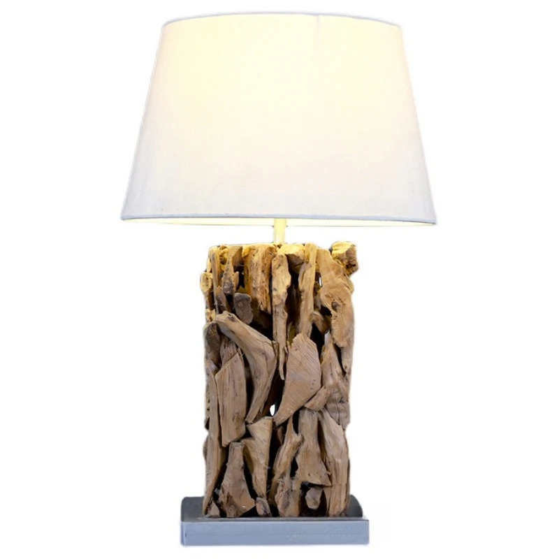 Handmade wooden floor lamps, bed and breakfast restaurants, cafes, decayed wood roots decorative lamps