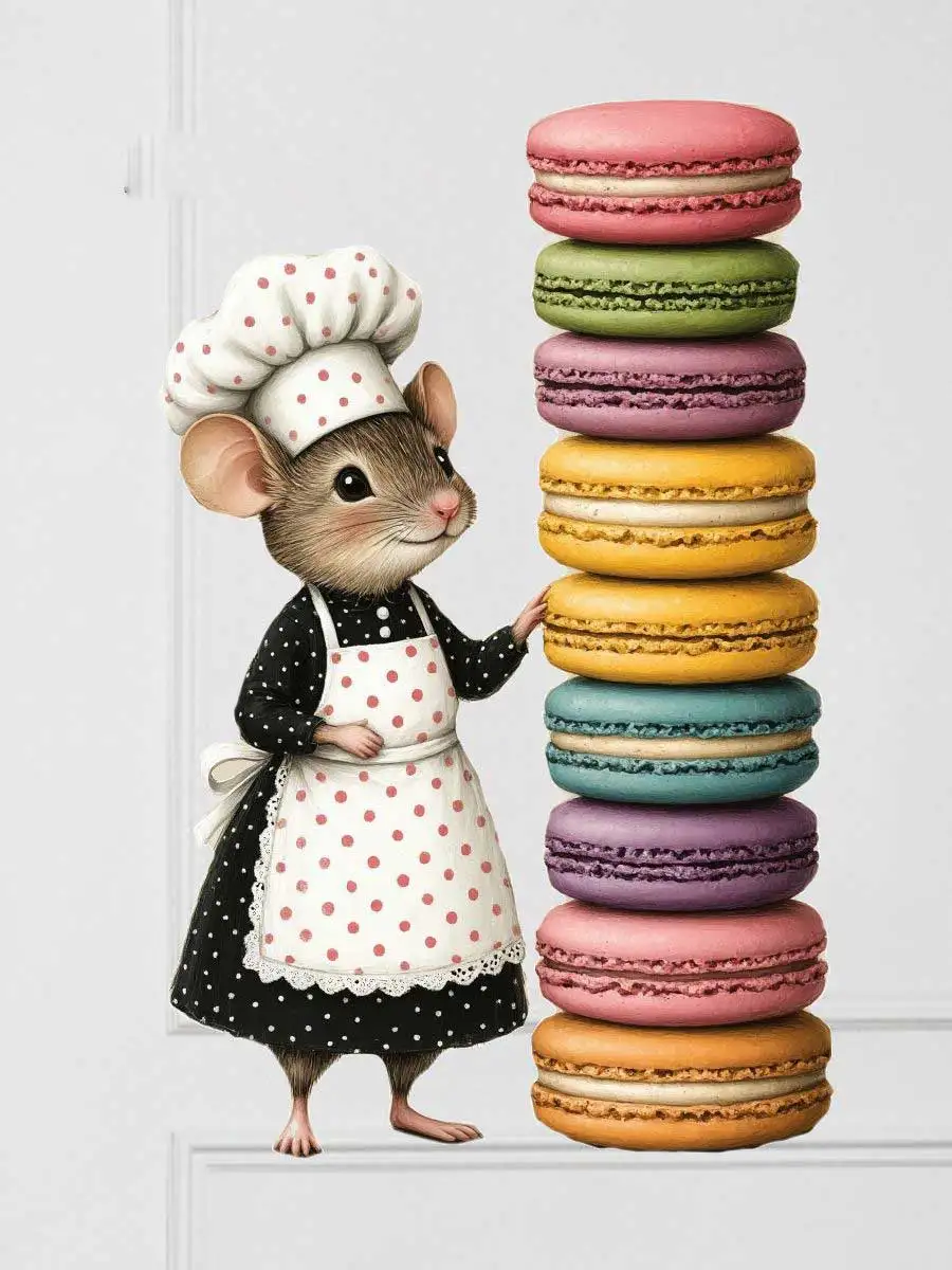 Cute Cartoon Cat Mouse Stickers Decals for Home Decorations Assorted Sizes And Colors AA609
