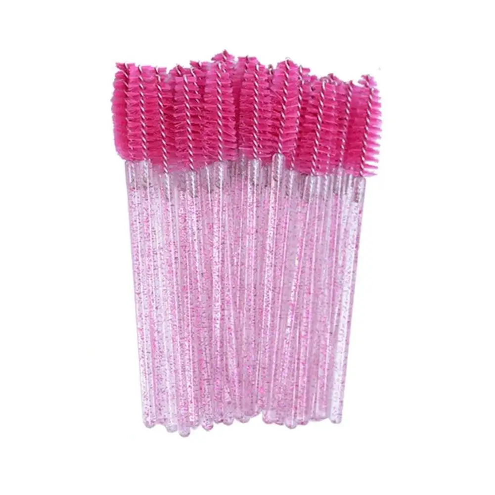 Brosses à cils réutilisables, 50 pièces, Végétd'extension de cils, outils, mascara, applicateur, baguettes cosmétiques pour les yeux, F4T2