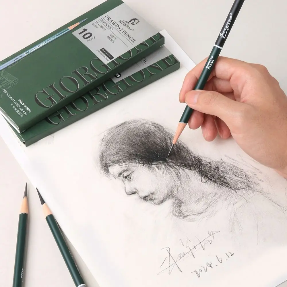 

Профессиональный гладкий карандаш для рисования, мягкий угольный карандаш для рисования, художественные принадлежности, прочный набор карандашей для рисования, карандаши для художника