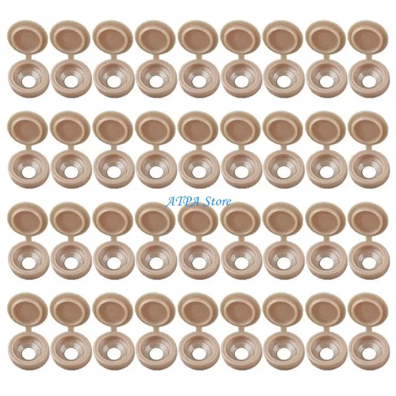 

U13C Button Hardware Screw Cover Screw Decorative for Wardrobe Furniture Cabinet
