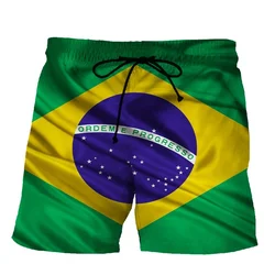 Brazil Flag 3d Print Summer Beach Shorts Men Casual Fashion Vacation Sports Short Pants Hot Sale Quick Dry Shorts Clothing