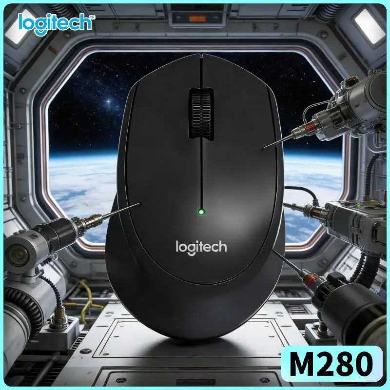 

Logitech M280 Wireless Optical Mouse Dust-Proof Guard 2.4GHz 1000 DPI Smooth Control for Laptop Windows Mac