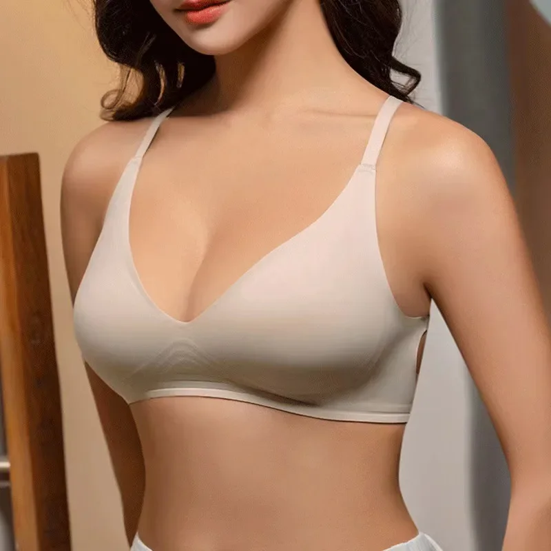 Sous-vêtements sexy en expansion de poitrine pour dames, rassemblement de petits seins pour montrer une grande croix, beau dos fermé, soutien-gorge sans couture