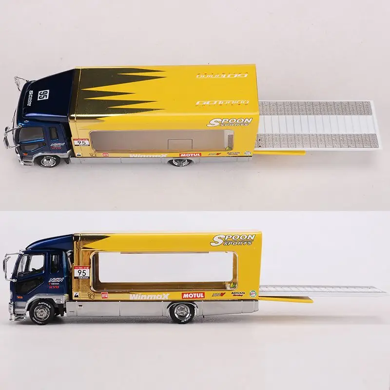 GCD 1/64 Mitsubishi Fuso MK2 Lepel Legering Speelgoed Motorvoertuig Diecast Metaal Model Geschenken