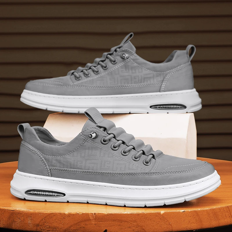 

Men's Summer Casual Canvas Flat Shoes Workwear Soft Bottom Trendy Loafers Low Cut Breathable Glue-Sown Rubber Bottom Shoes