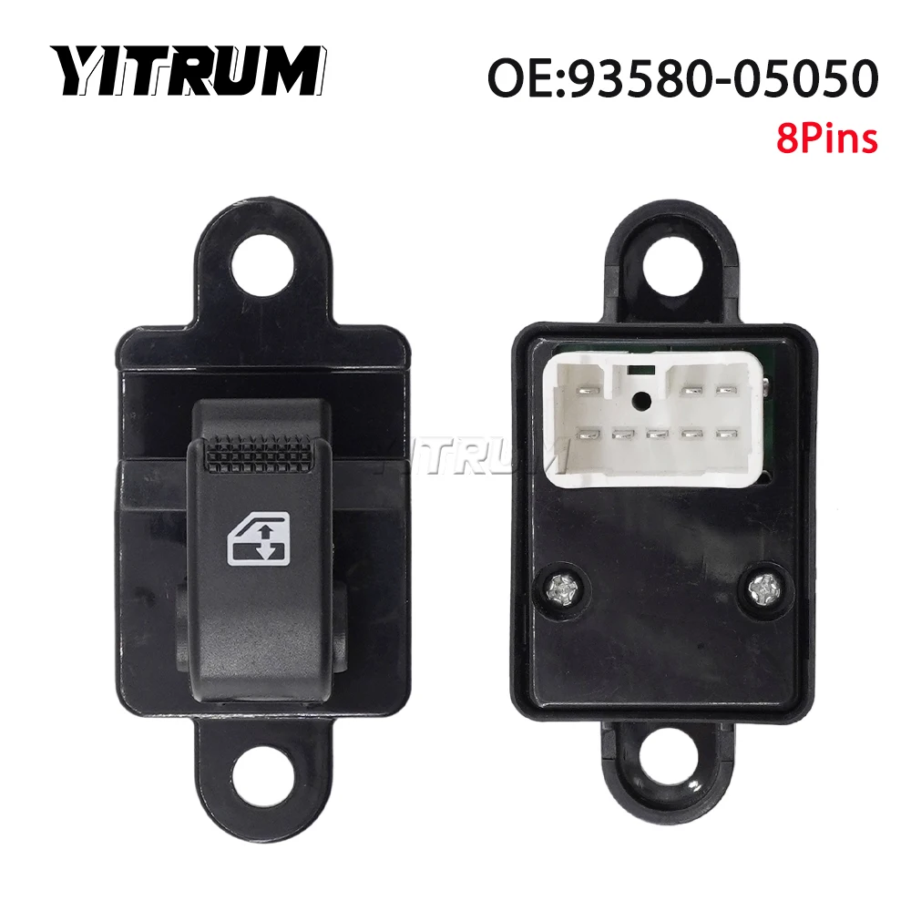 

YITRUM 93580-05050 9358005050 New Passenger Side Window Lifter Control Switch For Hyundai Santro 2005-2009 ATOS PRIME 2002-2008