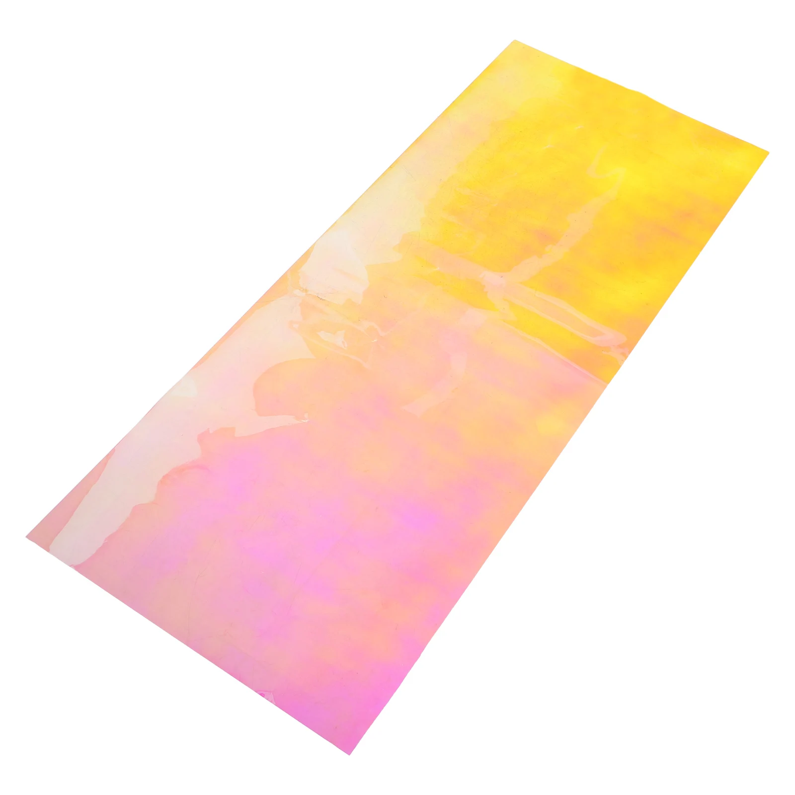 

Colorful Window Film Self-adhesive Holographic Iridescent Sticker Cling Transparent Seven-color Gradient UV Protection Privacy