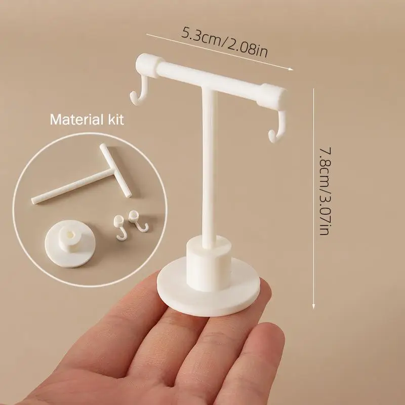 1/12 Dollhouse Miniature Clothes Rack Upright Towel Rack Model Dollhouse Furniture Decoration Dolls House Bathroom Ornament