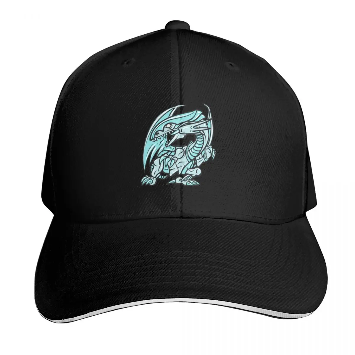 Blue Eyes Dragon T-Shirt Baseball Cap Vintage Retro Embroidered Lightweight Packable Gift for Him Her