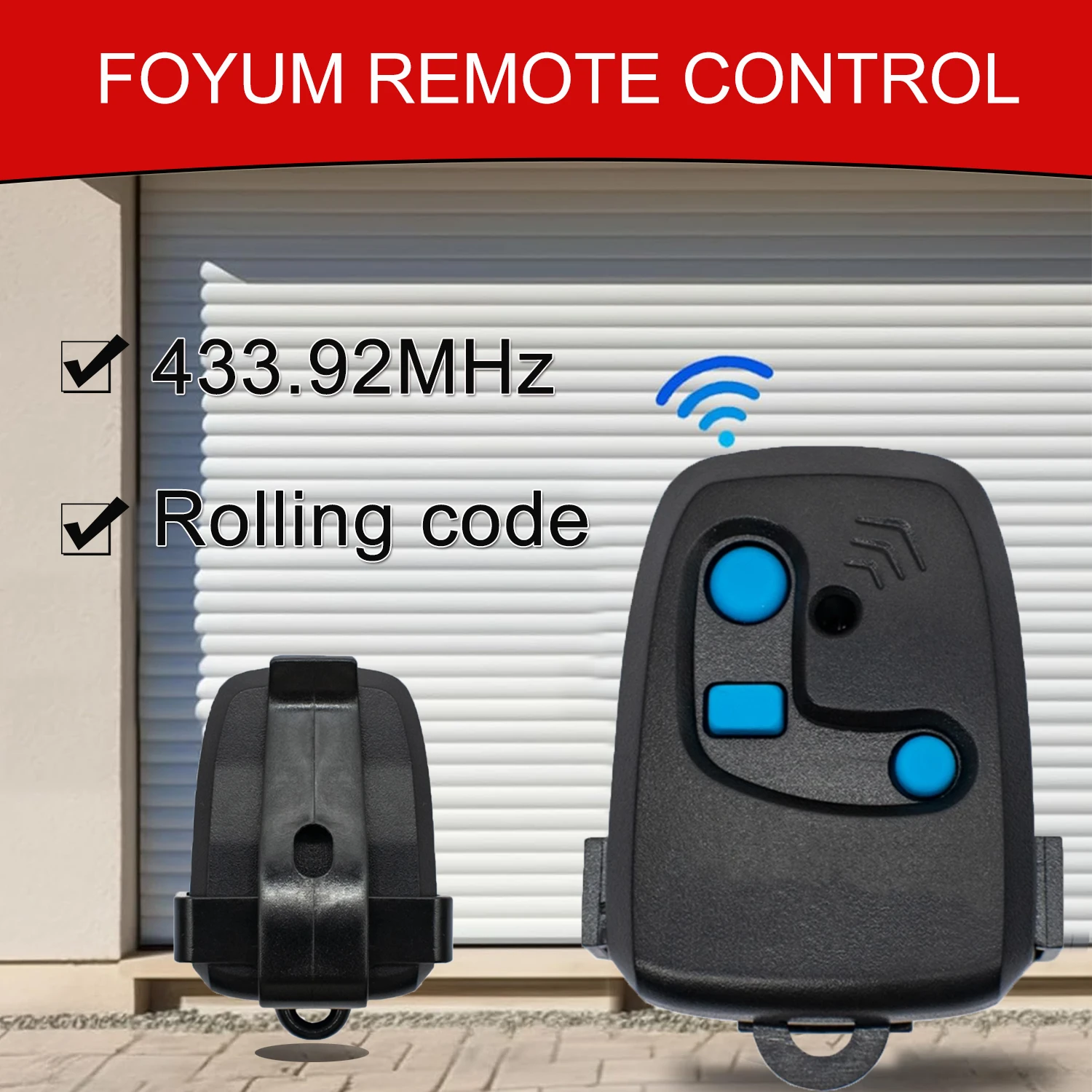 

PECCININ Remote Control 433.92MHz Command Rolling Code Transmitter PECCININ TX 3C Electronic Door Controller Gate Controller