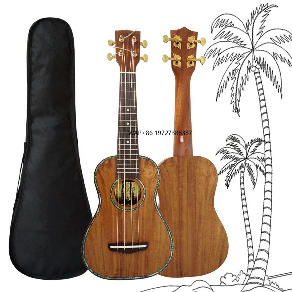 

High Quality Top Solid KOA 21 Inch Ukulele Hawaii 4 Strings for Adult Acoustic Instrument