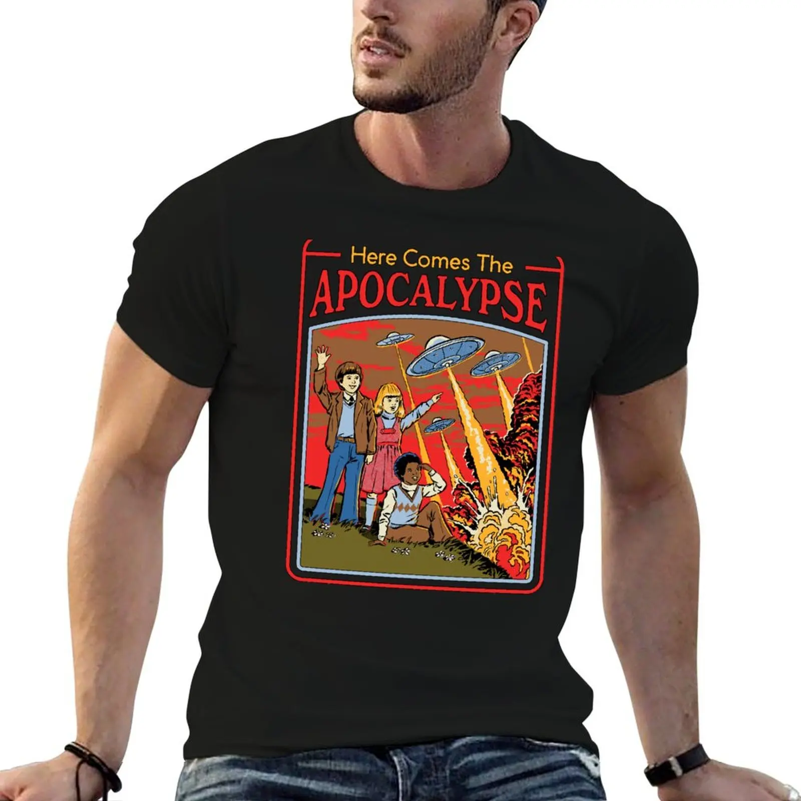 Here Comes The Apocalypse T-Shirt Plus Size Loose Short Sleeve Top
