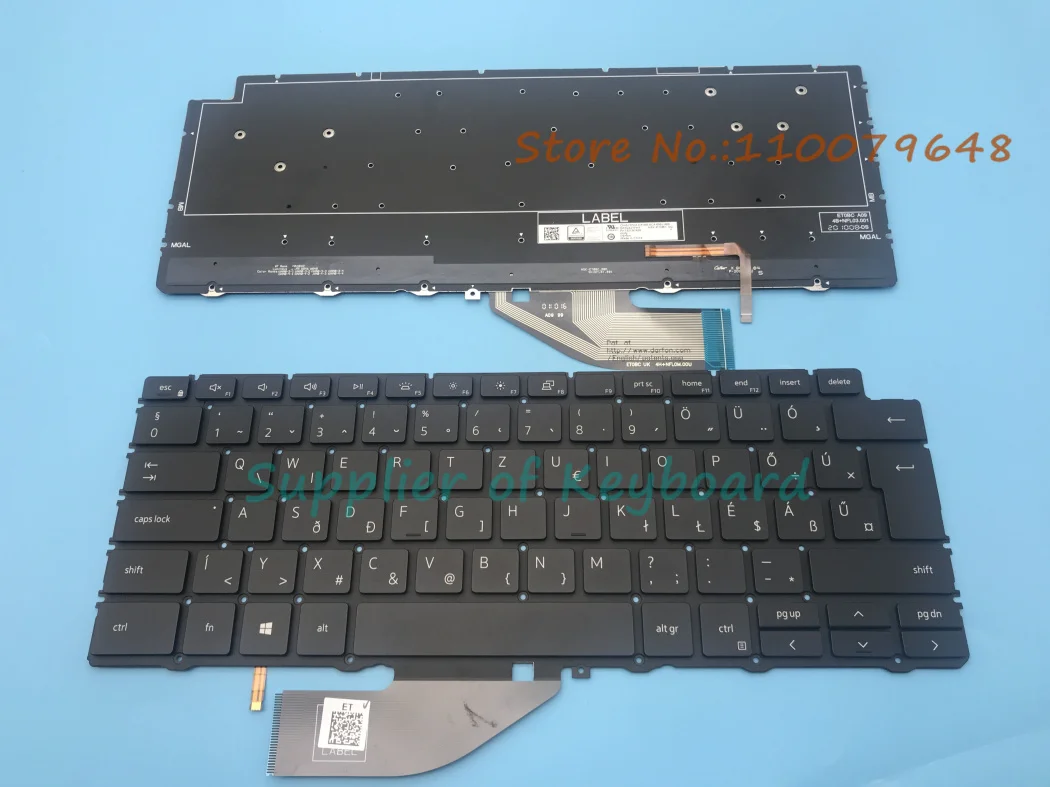 Original NEW For Dell XPS 13 7390 9310 2-in-1 Laptop UK(GB)/Hungarian Keyboard Backlit