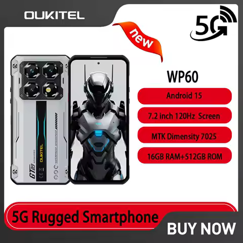OUKITEL WP60 5G Rugged Smartphone 10000mAh Battery...