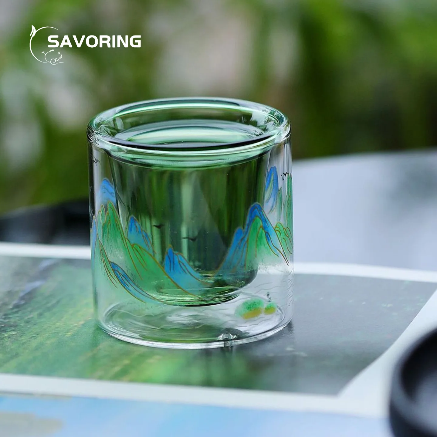 Double-Layer Glass Tea Cup Heat-Resistant Cups Small Crystal Master Cup Teacup Beautiful Coffee Ceremony Mini Mug Espresso Maker