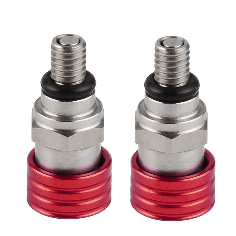 3X Motocross M5X0.8Cm Fork Air Bleeder Relief Valve For Honda Kawasaki Yamaha Suzuki YZ85 YZ125 YZ250 YZ450F 250RX Red