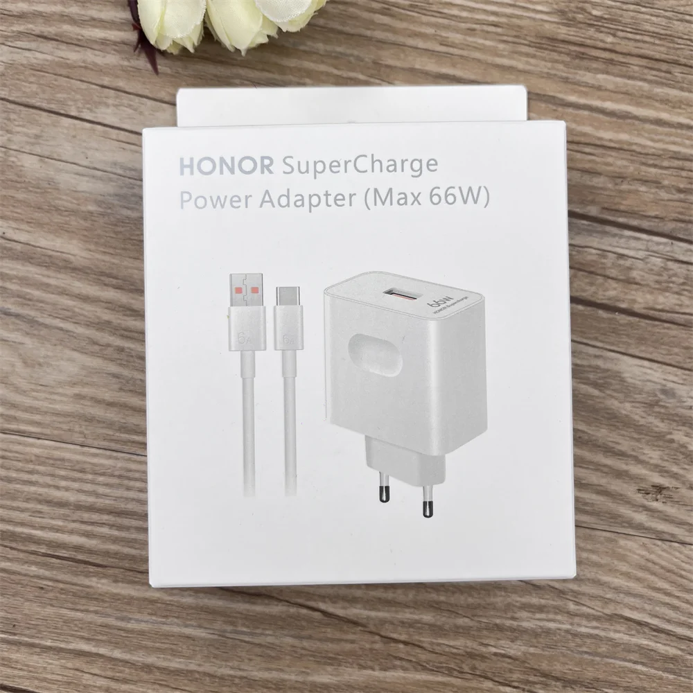 Original Honor 66W EU Supercharge Fast Charger Wall Power Adapter 1M 6A Type C Cable For Honor 60 70 80 90 100 Pro Magic 5 6 7 - náhled 6
