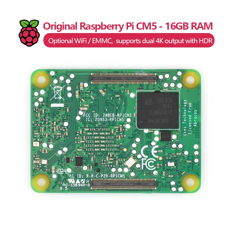 Picture 5: Original Raspberry Pi Compute Module 5 CM5 module with 16GB RAM, optional WiFi / EMMC, CM5116064 CM5016016 CM5016032 CM5016064