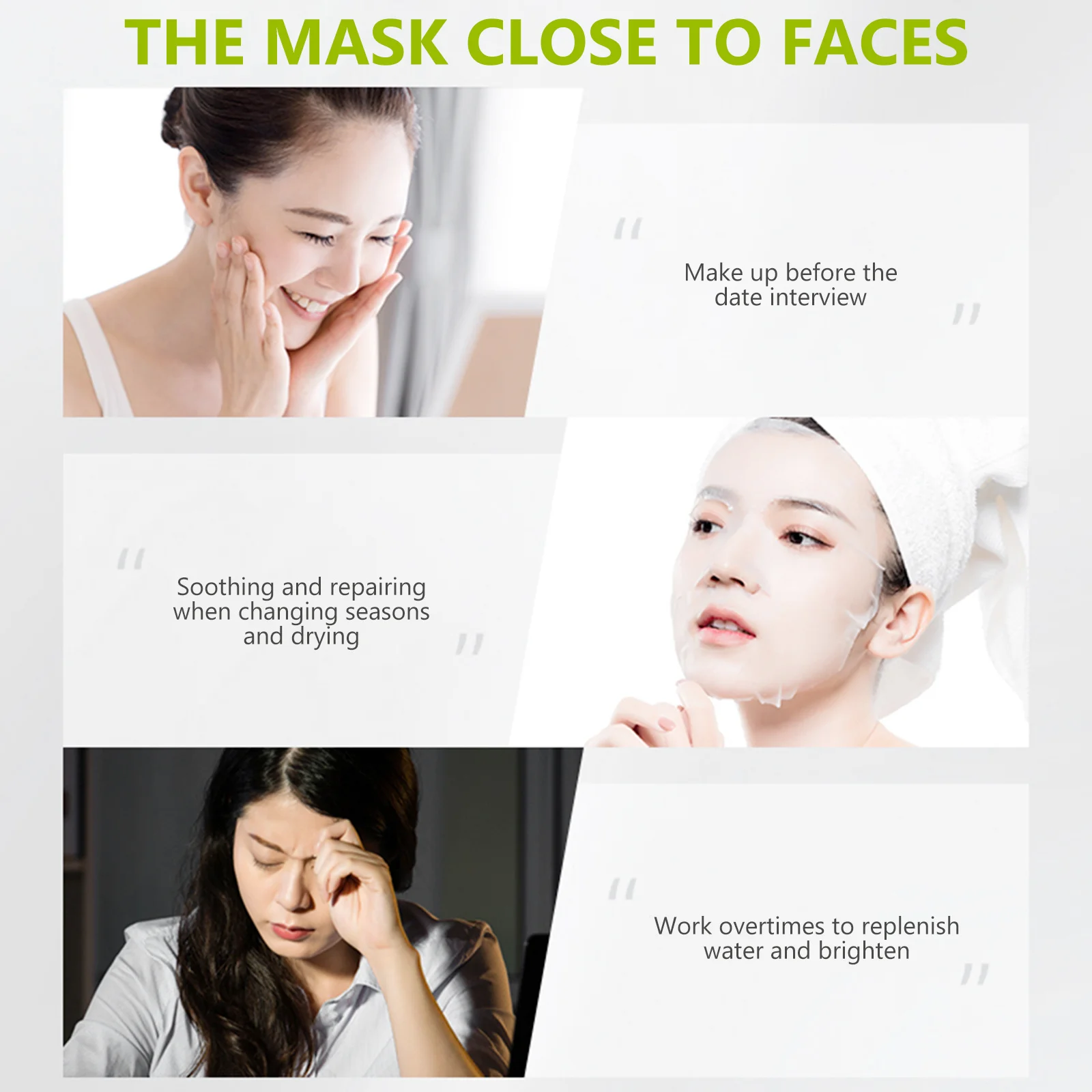 

100Pcs Facial Mask Sheets Disposable Breathable Skin Care Face Mask Gauze DIY Masks for Hydrating Moisturizing and Skincare