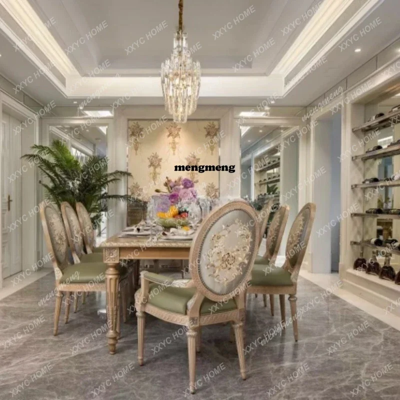 Party =Wooden Dining Table Design Big = Natural Modern Dining Table Chairs Kitchen Luxury Mesa Comedor Furniture