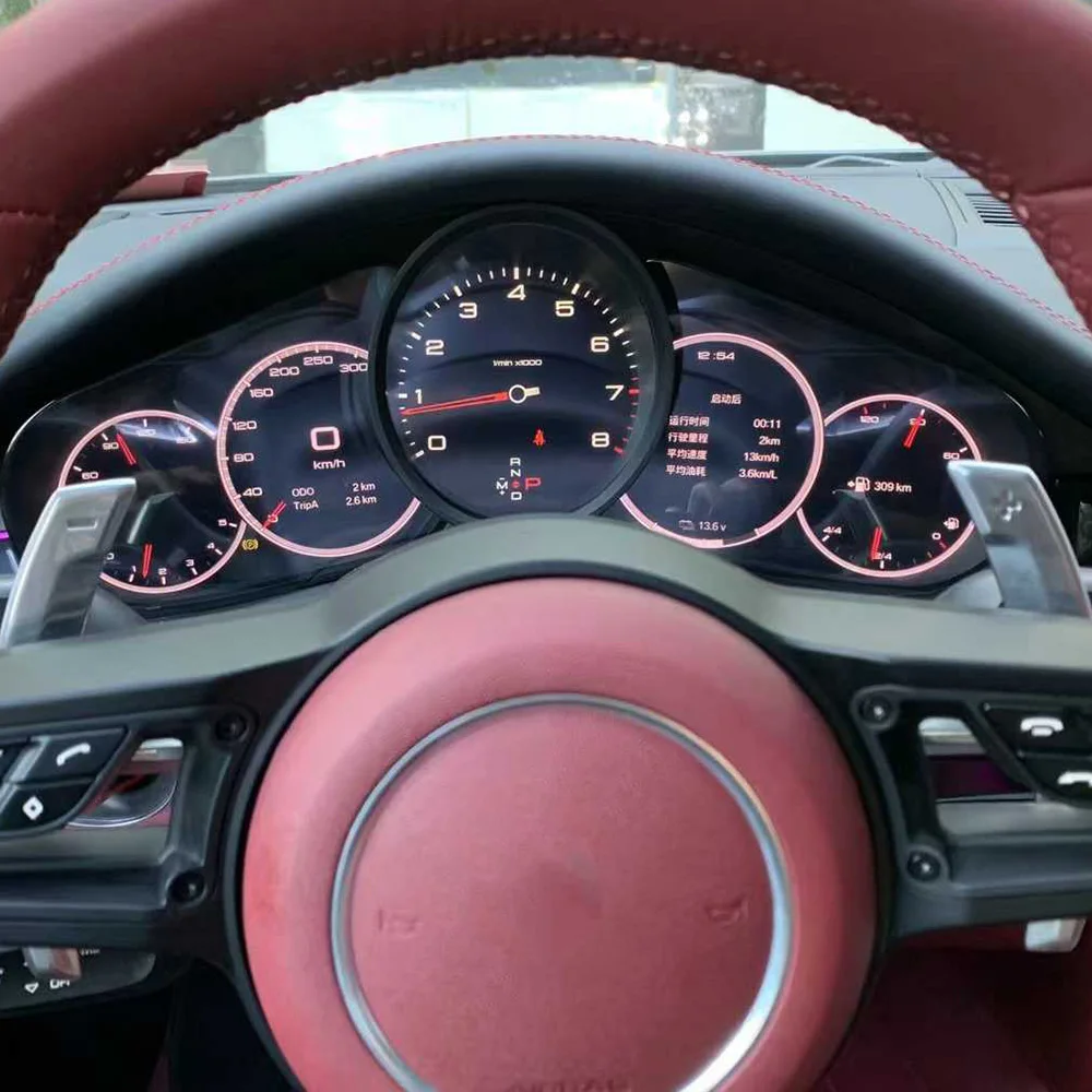 قمرة القيادة الرقمية الافتراضية لبورشه باناميرا 2010-2017 لوحة القيادة عداد السرعة التلقائي Lcd لوحة العدادات مشغل وسائط متعددة