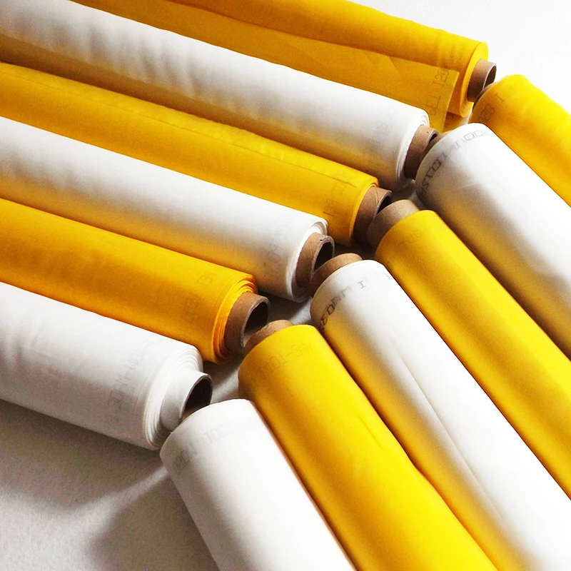 

Free Shipping! Silk Mesh for Textile Printing 90T 48um 330cm 50M With White Yellow Color