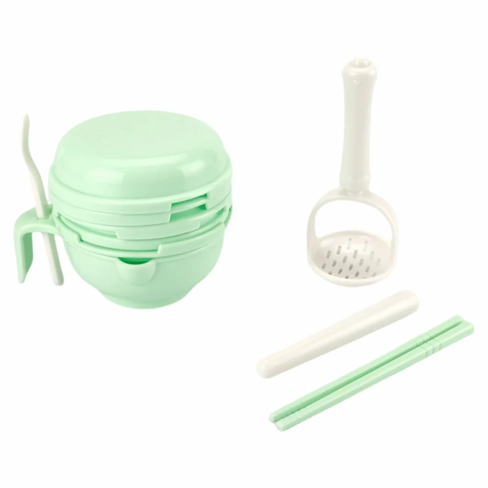 Solid color Baby Food Grinding Bowl Multifunctional Easy to Use Manual Grinder Handmade Manual Operation Fruit Puree Grater