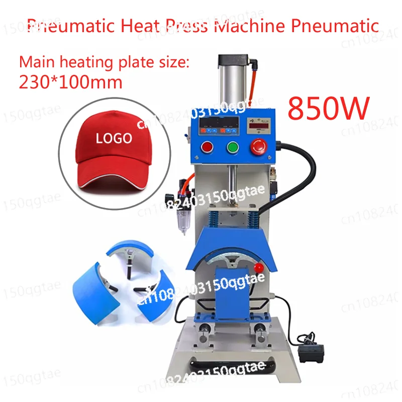 

Heat Press Machine Pneumatic Automatic Can Continuous Work Hat Cap Printing Machine for Hat Cap Logo Brand Leather