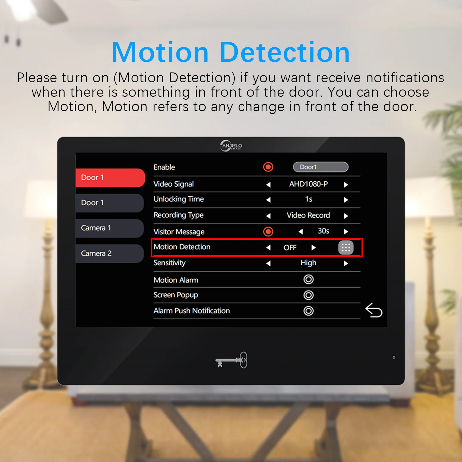 System wideodomofon TUYA 10 Cal WiFi Monitor z dzwonkiem 1080P wsparcie karta RFID inteligentne życie z ekranem dotykowym kamera wideo