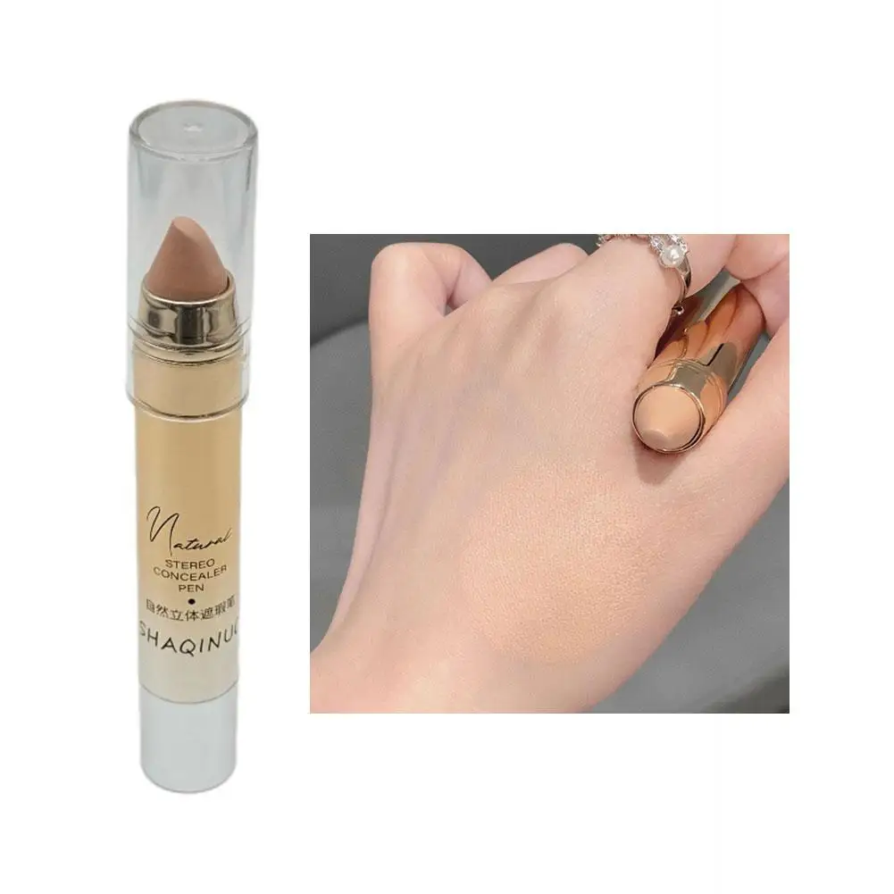 3 Color Concealer Crouching Silkworm Brighten Natural Acne Cover Circles Concealer Crouching Silkworm's Eye 3d Spots ﻿ Blac K1l4