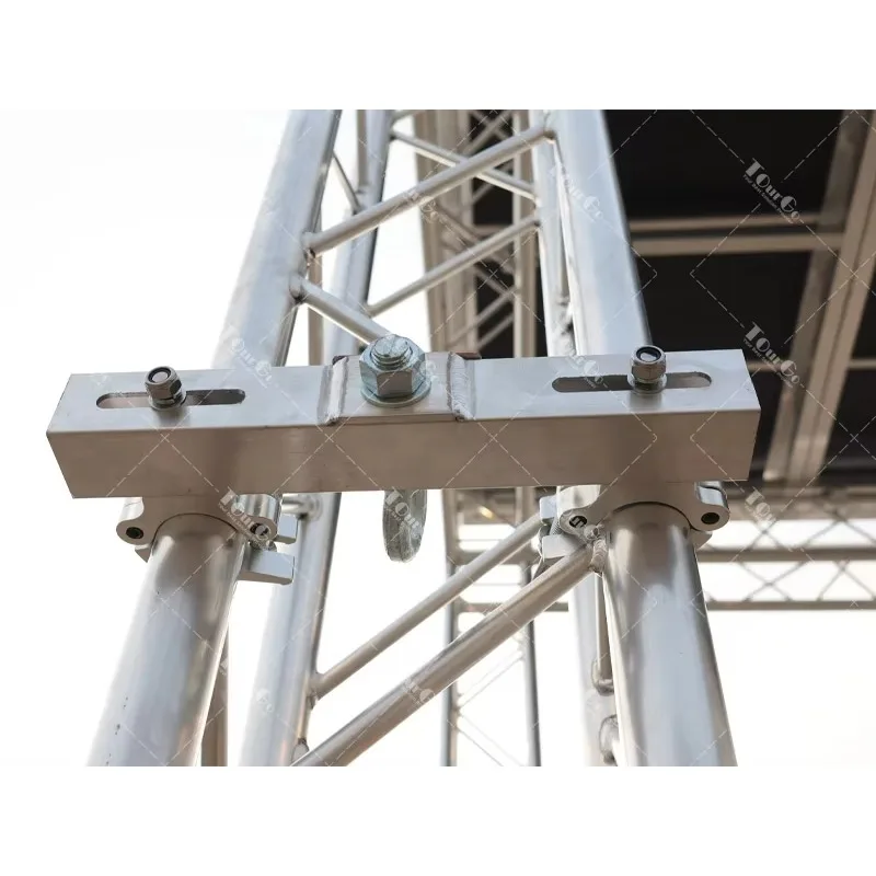 Aluminum Hanging Truss Adapter Heavy Duty Stage Truss Hanging Bracket for Lighting Sound Truss System Installation