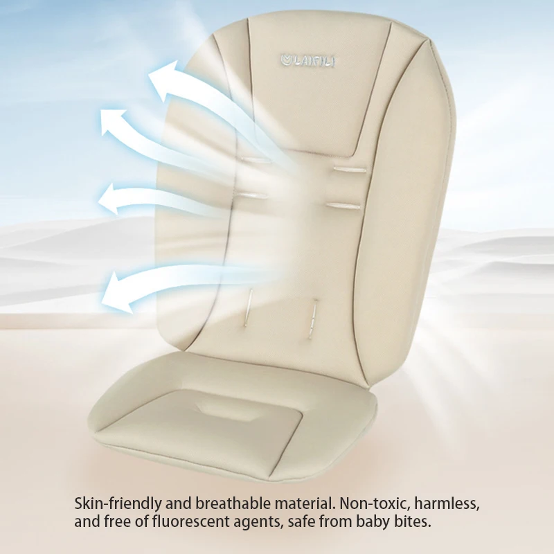 Universal Stroller Seat Cushion Skin Friendly Breathable Thick Cotton Pad Spinal Protection Mattress Stroller Accessories Yoyo
