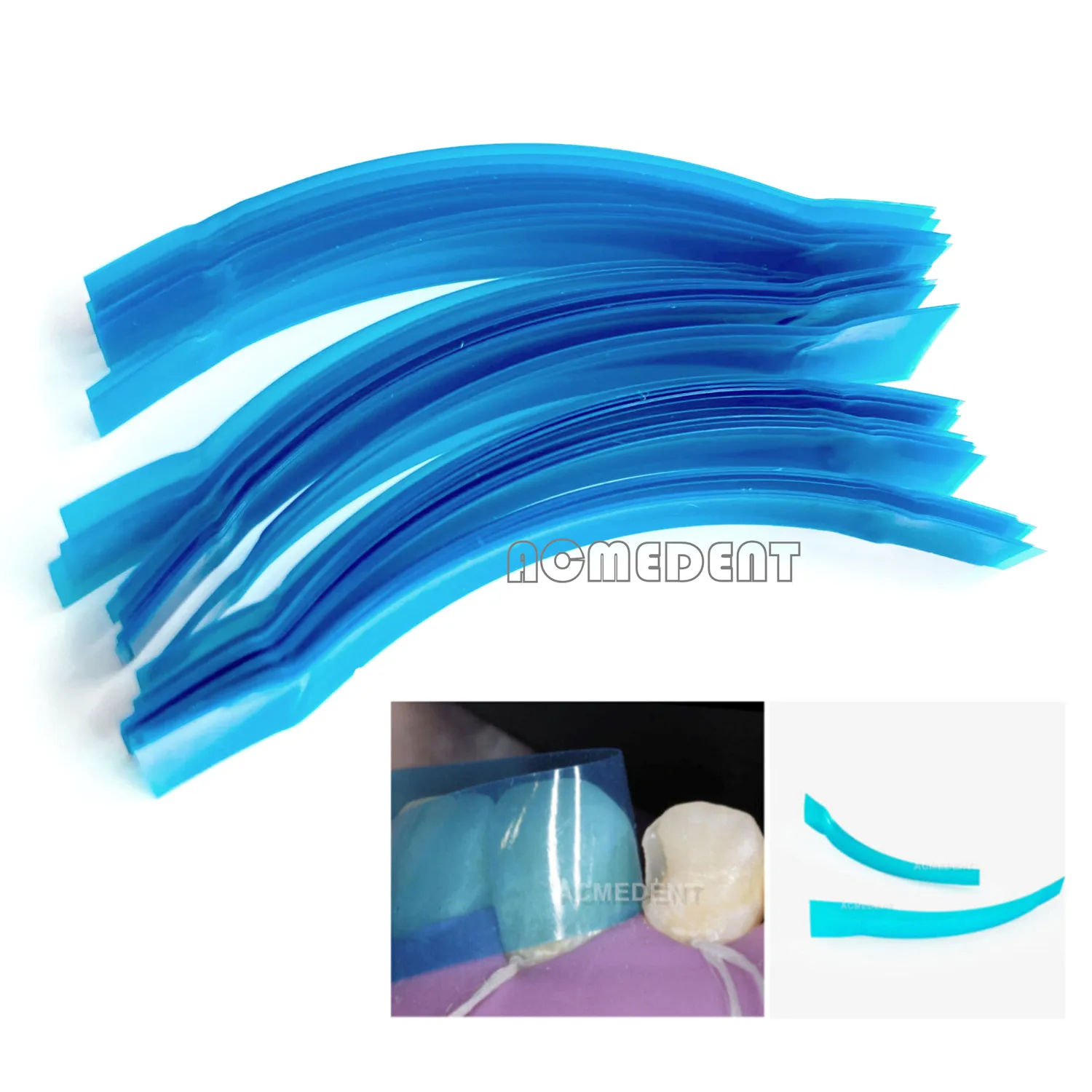 

2x Dental Blue Strip Anterior Restoration Matrix Bands Composite Resin Matrices Tooth Repair Tools Dentist Instrument