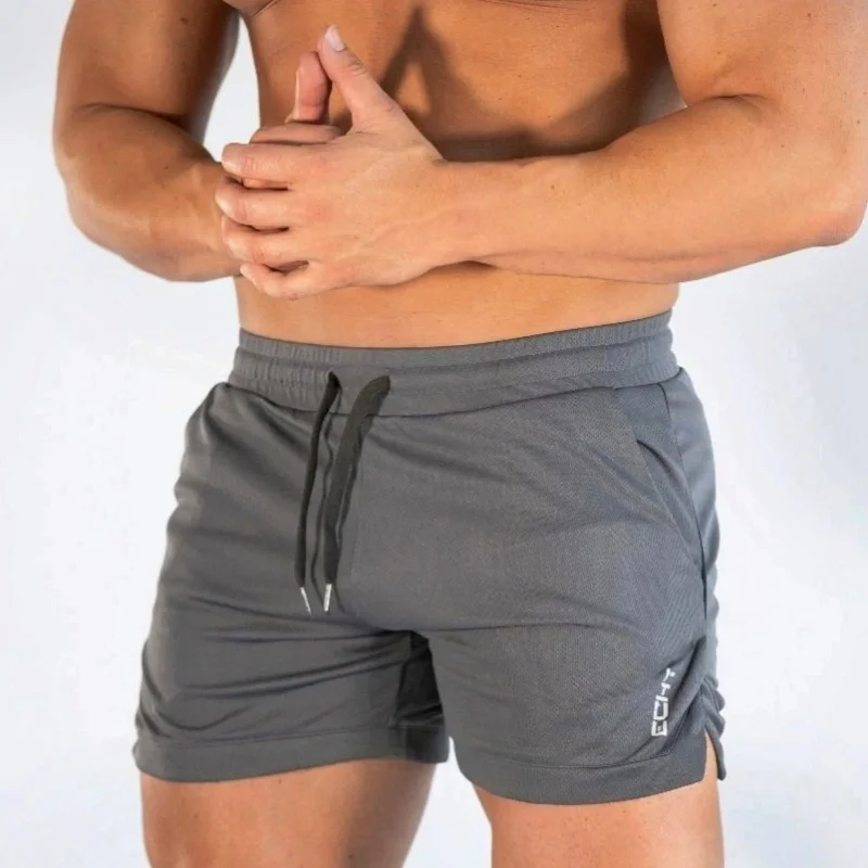 2025 NEW Mens Gym Training Shorts Men Sports Casual Clothing Fitness Running Grid Beach Pants Quick-Drying Breathable Men Shorts image 5