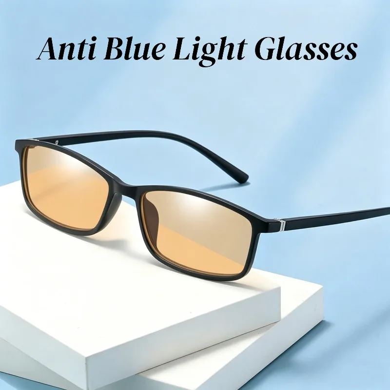 

Unisex Ultra Light Gaming Anti Blue Light Glasses Office Specific Vintage Goggles Fashionable Sports Square Frame Eyeglasses