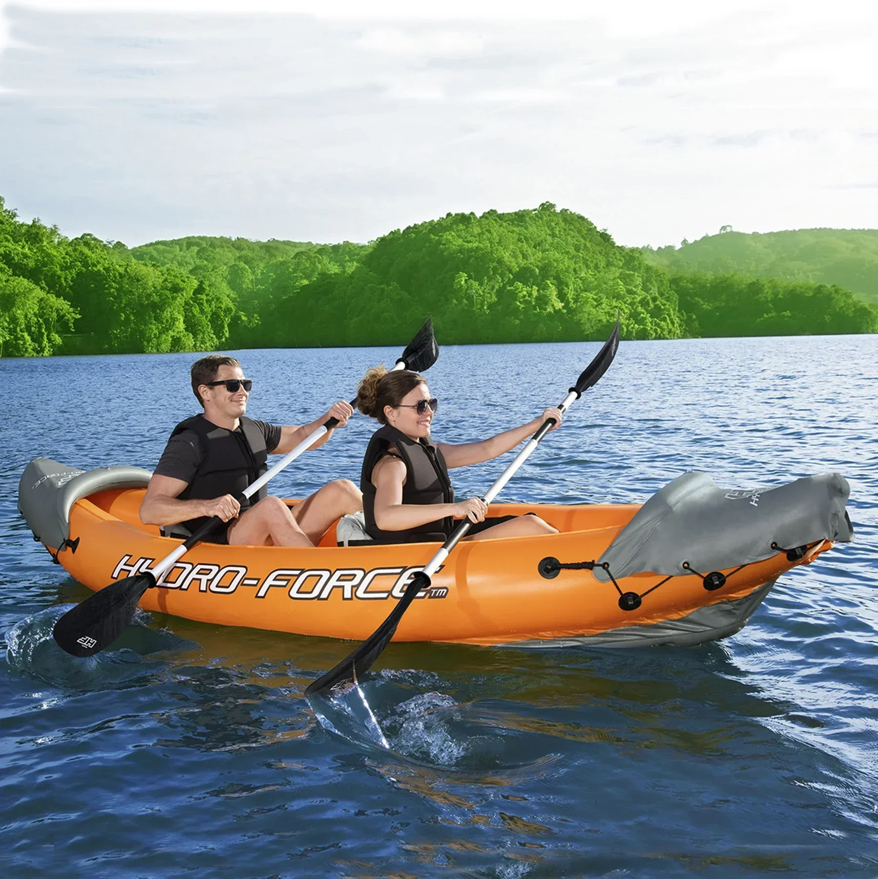 Rubber triple double inflatable boat