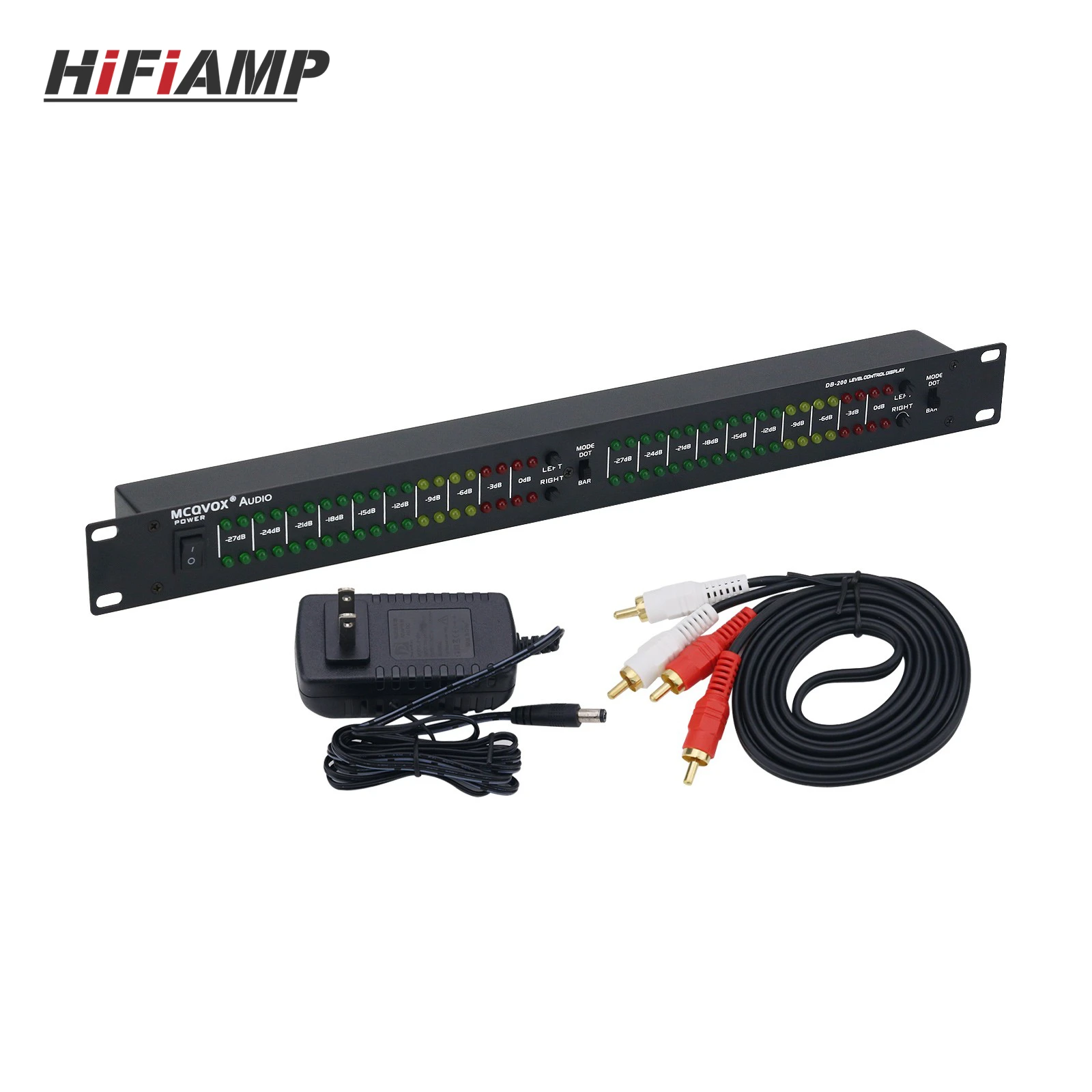 HiFiAMP Sound Control Music Level Indicator LED Volume Level Display DB200 Audio Music Spectrum