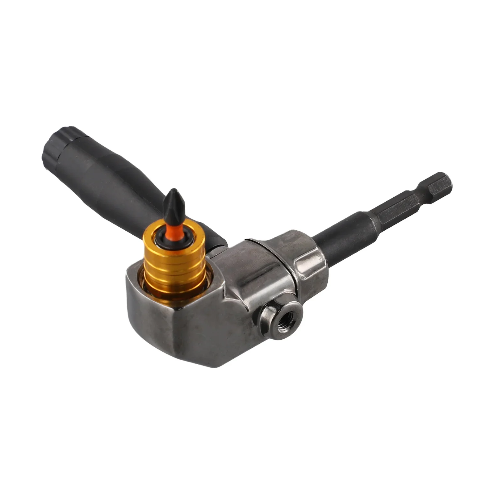 

For Home Improvement 6.35mm 1 4inch 90 Degree Extension Driver Angle Extension Tool Manual Or Electric Use Small Spaces Tool