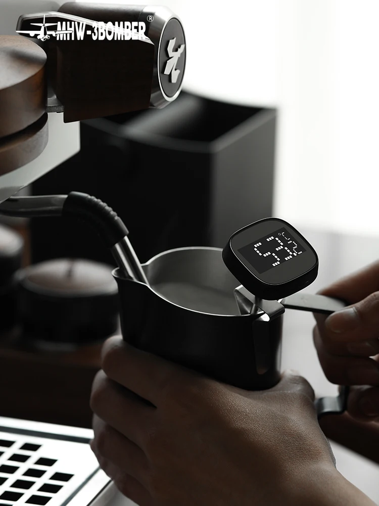 MHW3BOMBER Electronic Digital Display Thermometer for Coffee Milk Frothing Latte Art Temperature Needle Bomber Aircraft Design