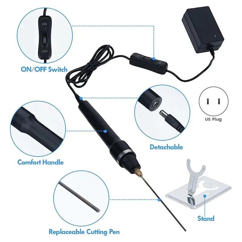AT63-3-In-1 Foam Cutter Hot Wire Knife Foam Cutter Tool Set Styrofoam-Cutter Foam Board Cutter Foam Cutting Tool